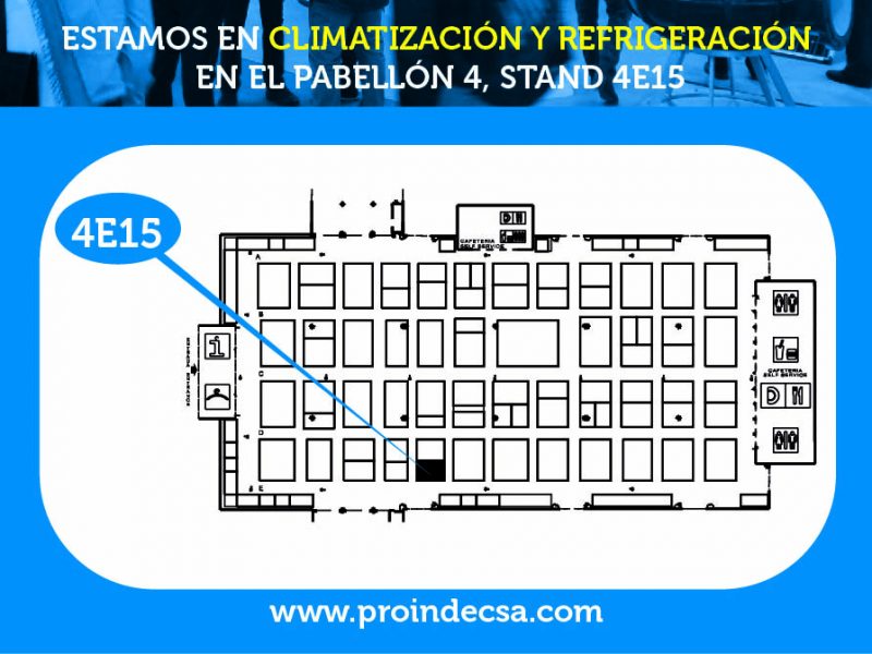 folleto stand feria clima