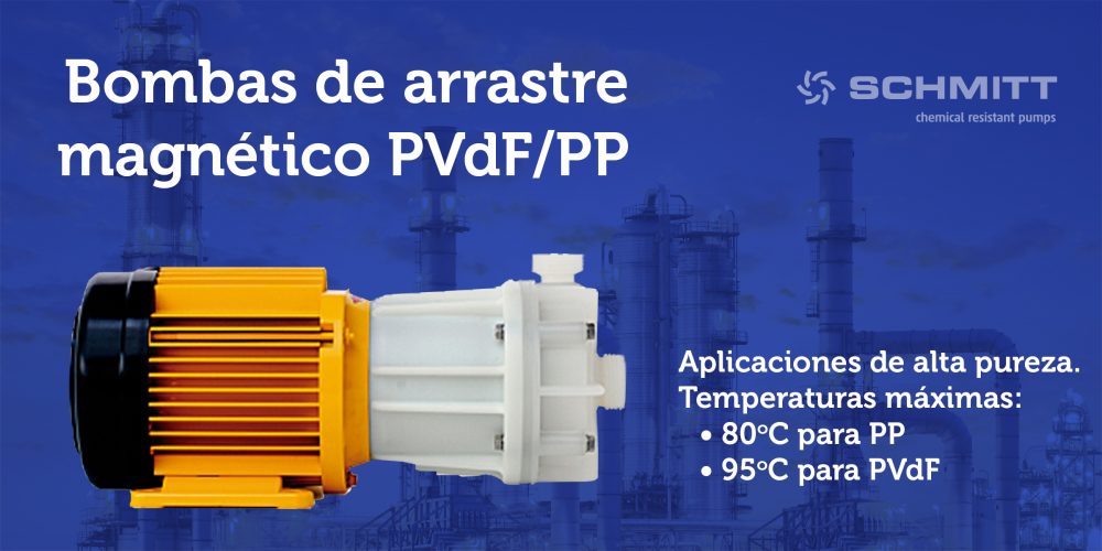 bomba arrastre magnetico PVDF-PP